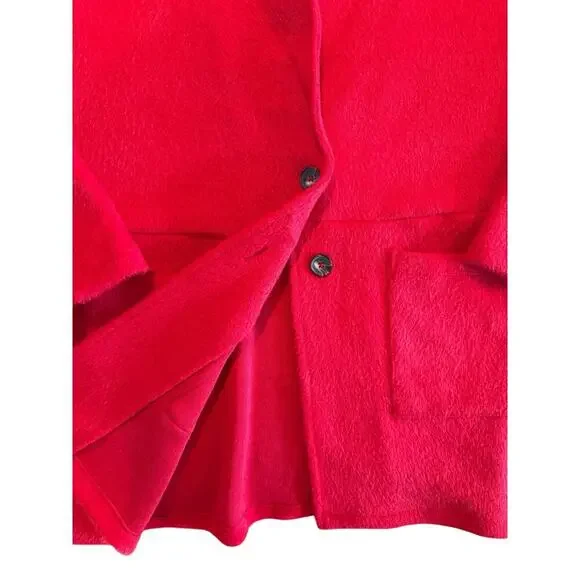 Maurices Women’s Plus Size 2X Red Wool Blend Coat Jacket NWT Style Number 213809 - Picture 7 of 11